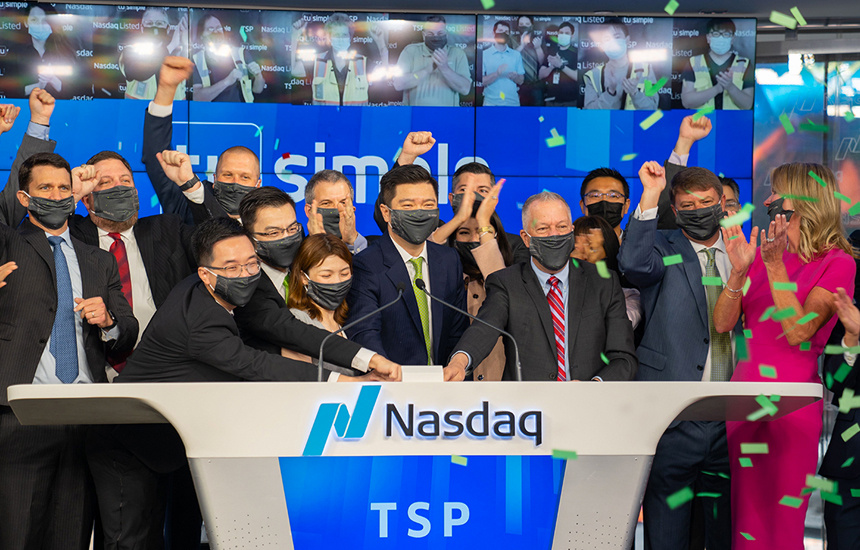 Sky9 Capital portfolio company TuSimple is first autonomous trucking firm to IPO, listing on Nasdaq at $8.49 billion market capitalization